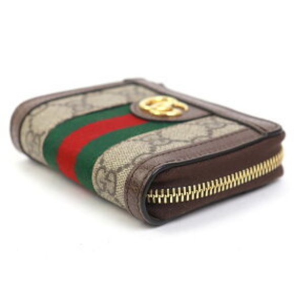 Gucci Zip Supreme Ophidia GG Web Canvas GG Wallet Marmont - Picture 3 of 7